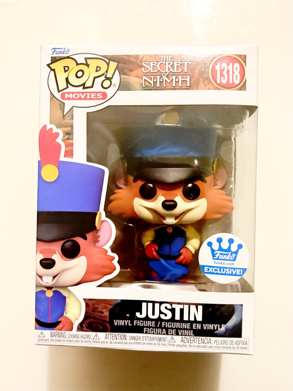 Funko Pop! Movies Justin Vinyl Figure - Blue, Red, Yellow, Black